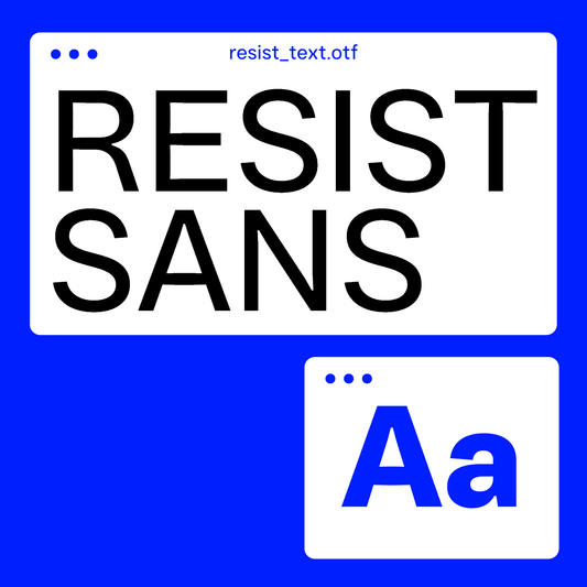 Resist Sans Text