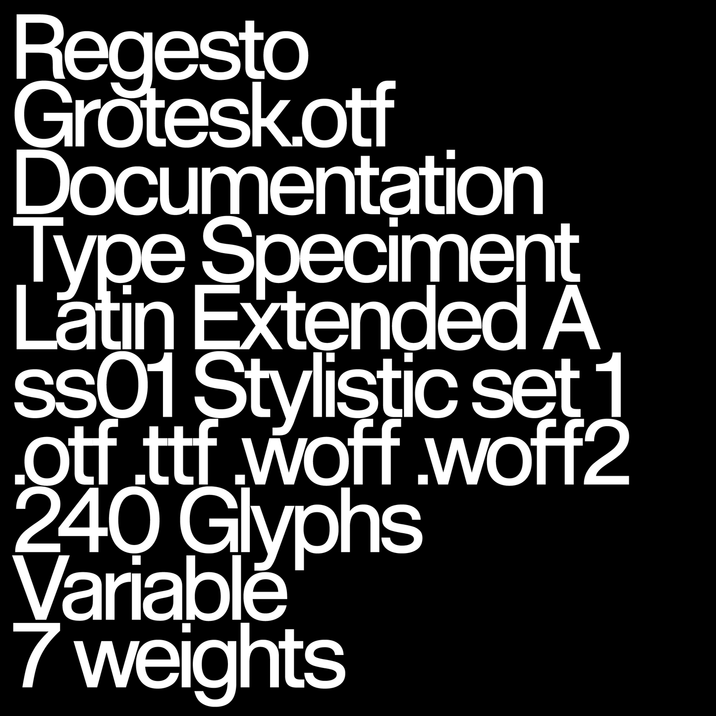 Regesto Grotesk