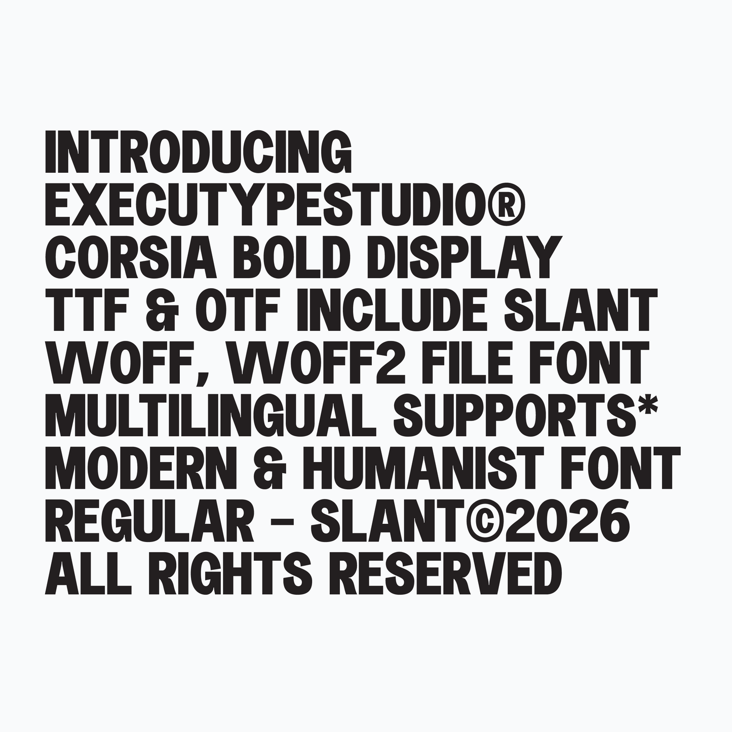 Corsia Display