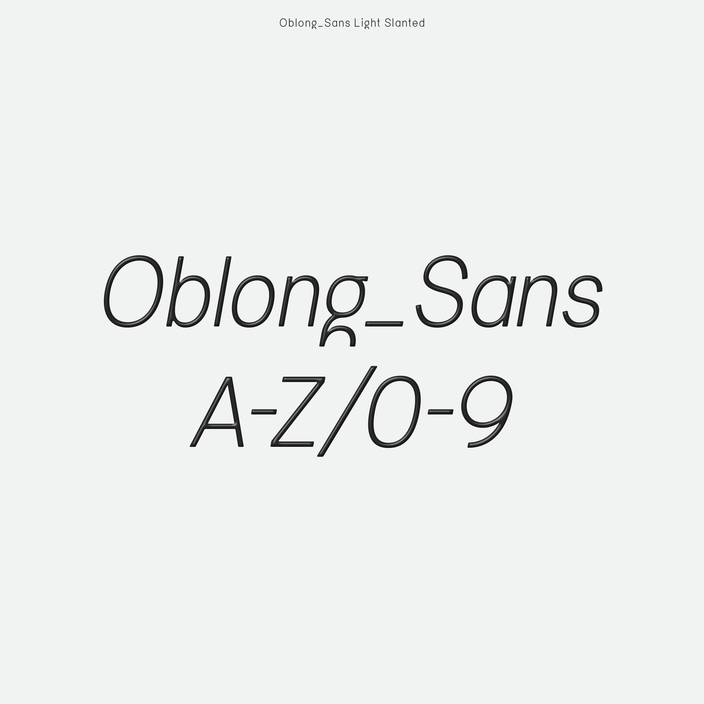 Oblong Sans