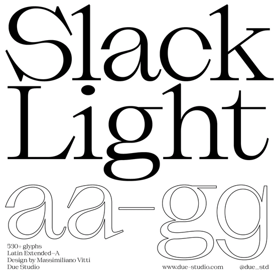 Slack Light – Type Department