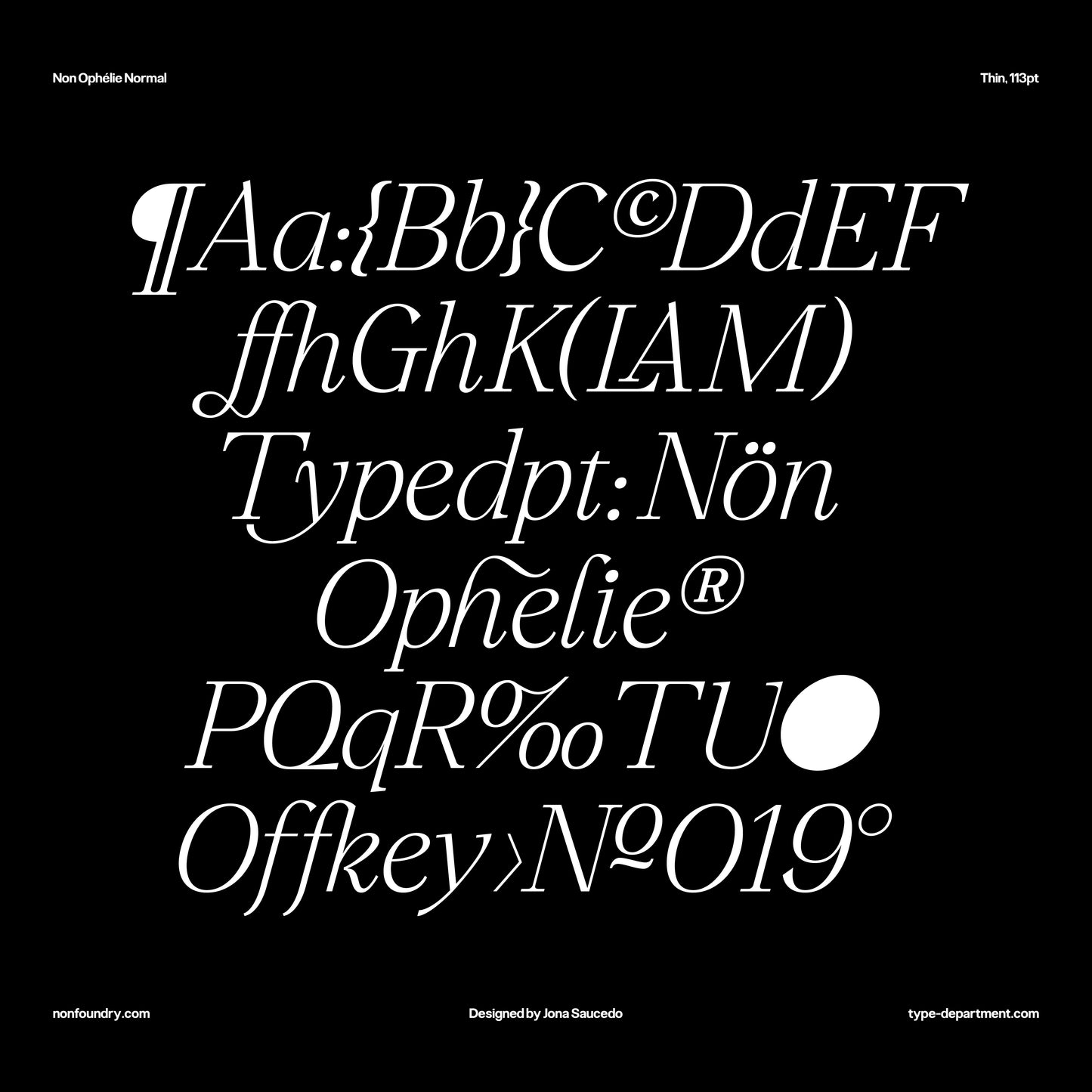 Non Ophelie Italic