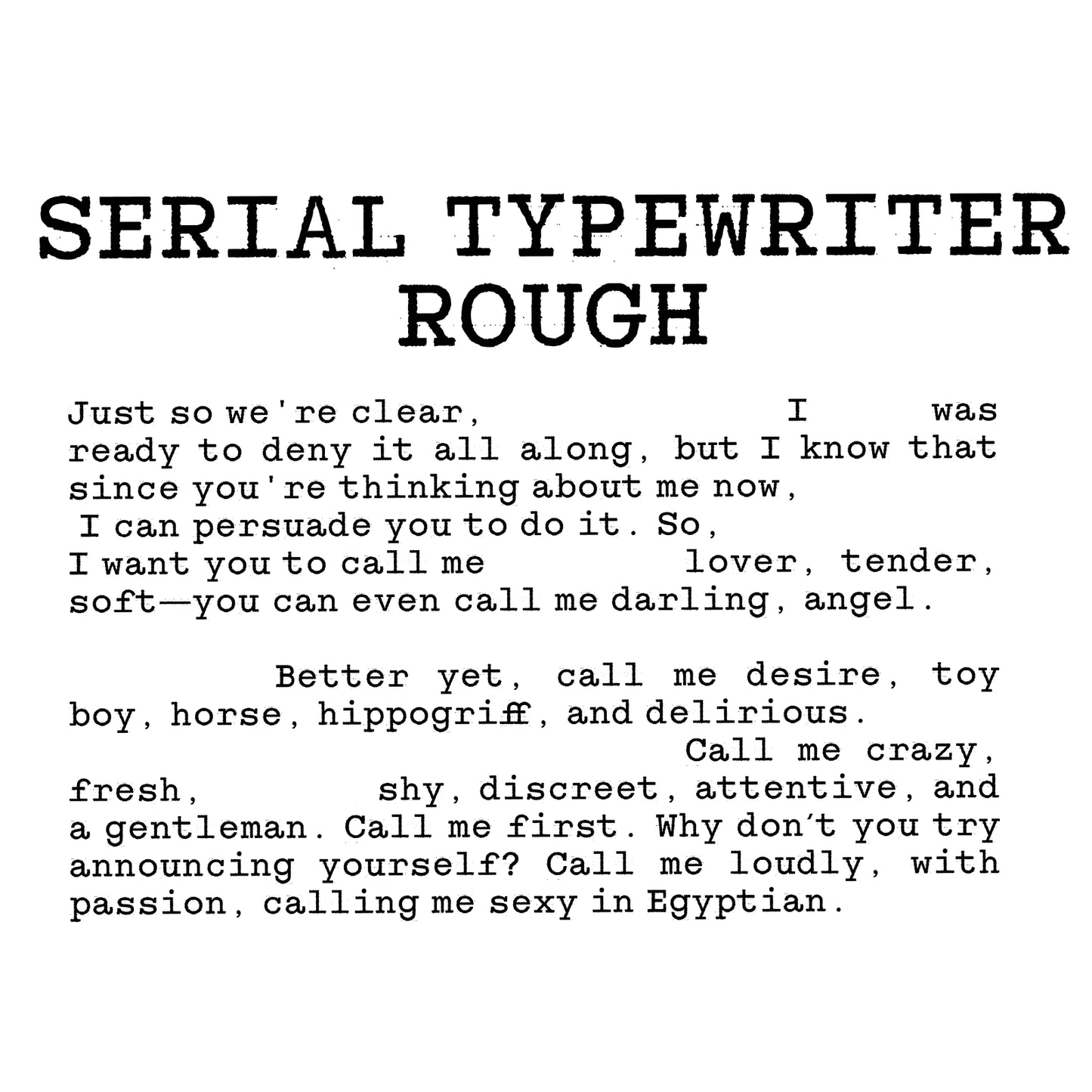 Serial Typewriter