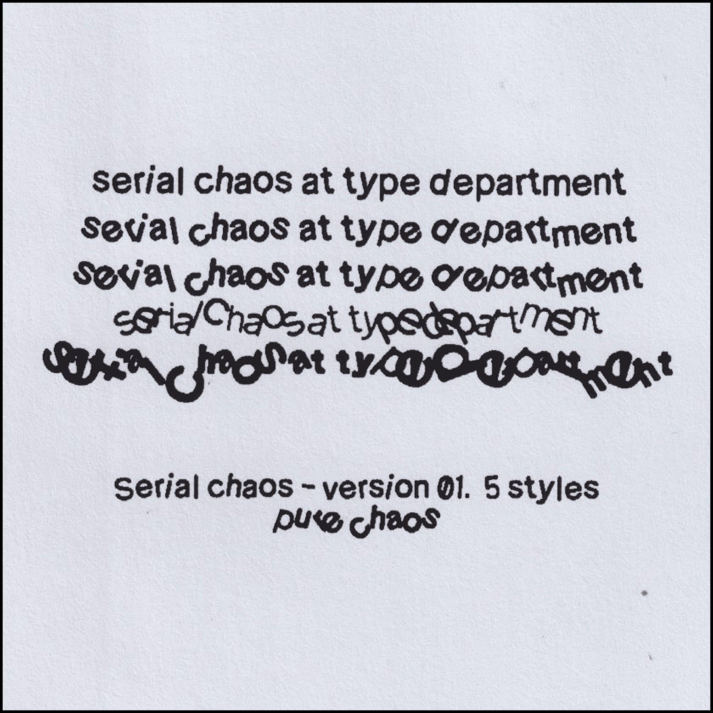 Serial B Chaos