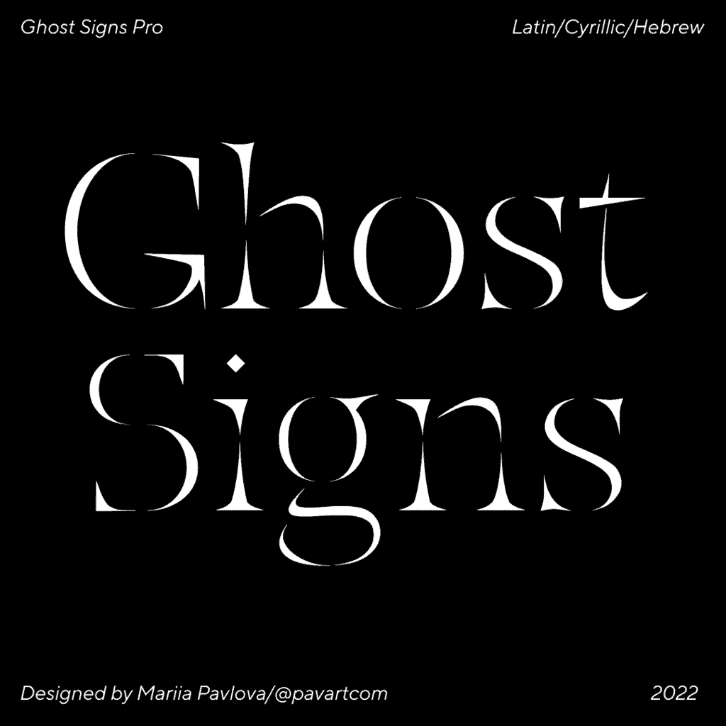 Ghost Signs Pro Font