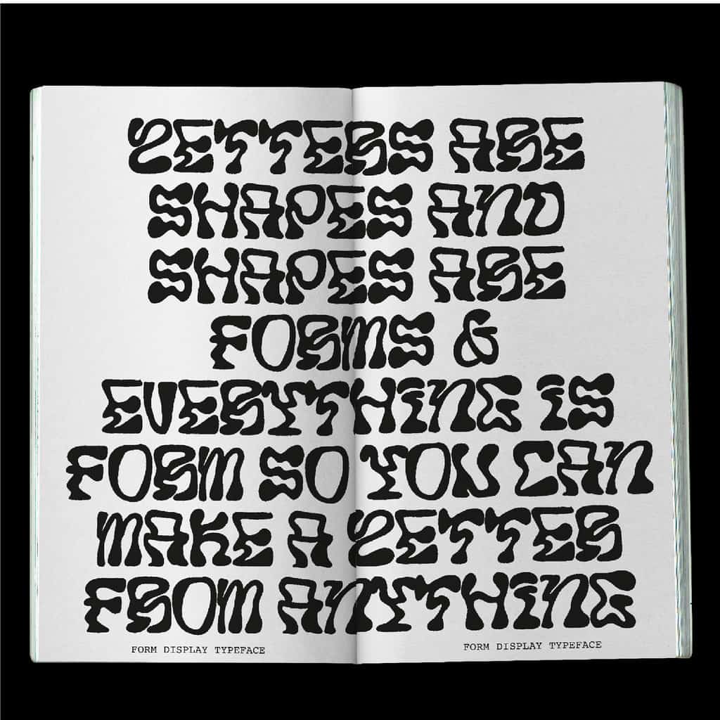 Form typeface by Harry Wright